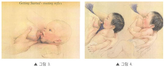 엄마젖물리기 그림3, 그림4